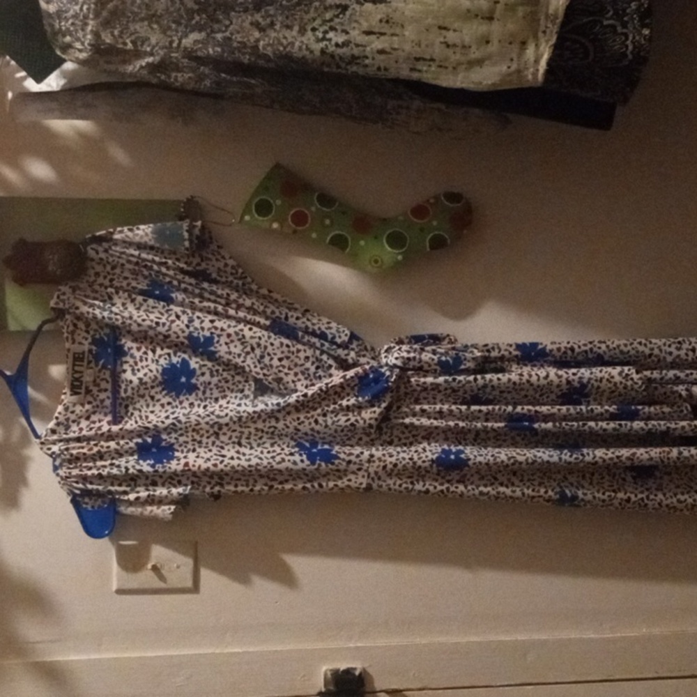 Authentic Vicky Teil Wrap Dress